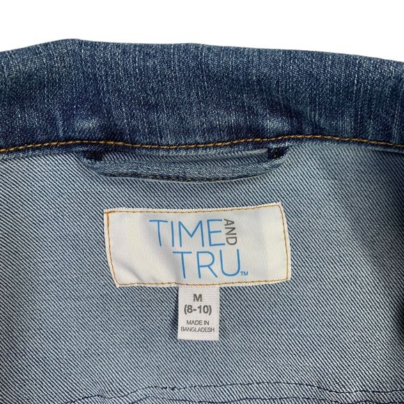 Boho Artisan Denim Jacket Embellished Beaded Floral Artsy Chic Country Glam - Picture 11 of 13